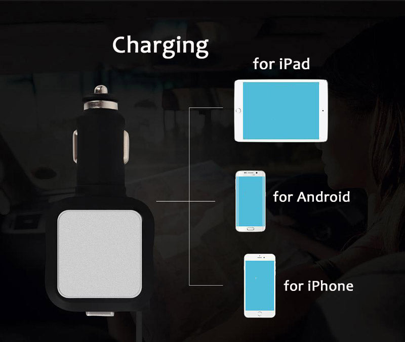 Two-In-One Retractable Car Charger