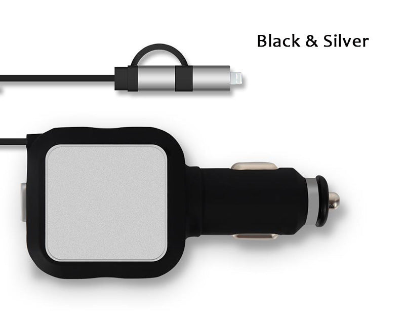 Two-In-One Retractable Car Charger